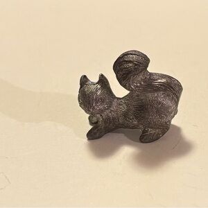 Vintage Spoontique Pewter Squirrel